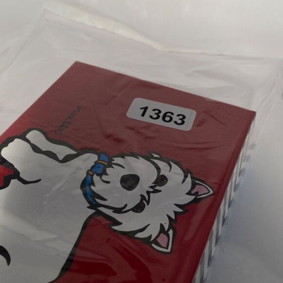 1363 Marc Tetro Westie Red Zippered Clutch Wallet NWT - Picture 11 of 11